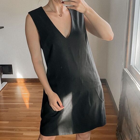 Vince. Wool Blend Sleeveless Shift Dress Size 12 - Picture 3 of 9